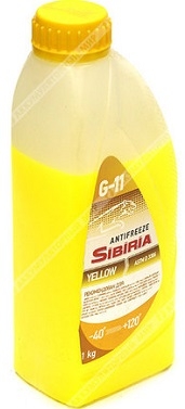 СИБИРЬ Антифриз -40°C жёлтый G11 1 кг (готовый)